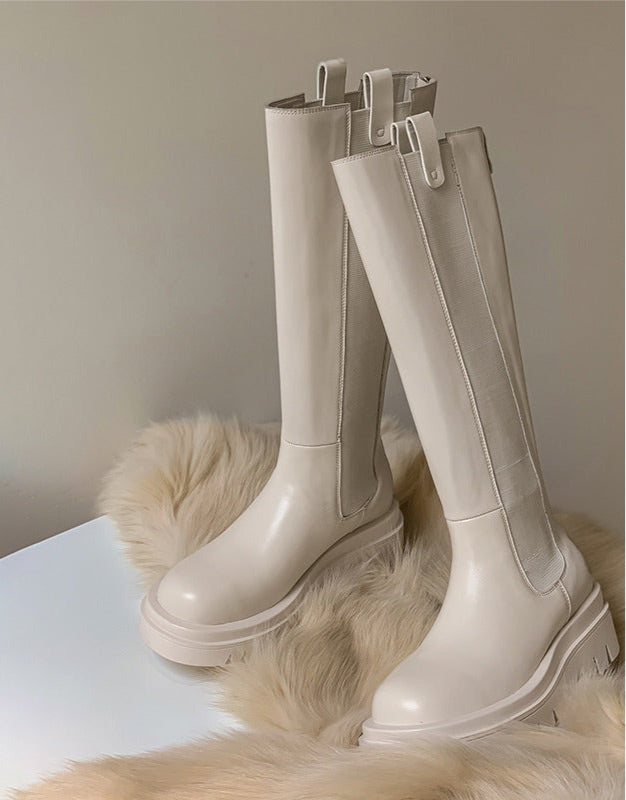 Chunky Sole Biker Boots